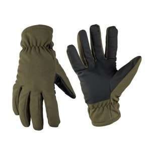 SOFTSHELL TINSULATE GLOVES MIL TEC - OLIVE