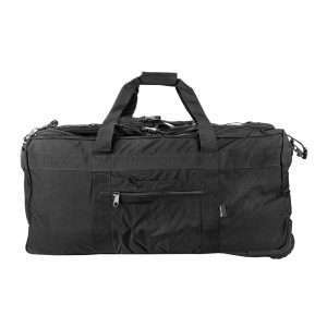 COMBAT DUFFLE BAG WITH WHEELS MIL TEC - BLACK