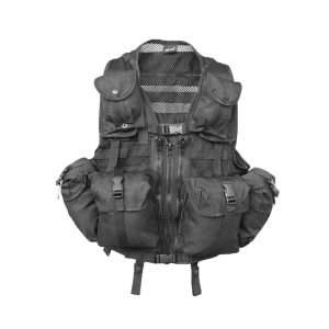 TACTICAL VEST MODULAR SYSTEM (8 POC.) MIL TEC - BLACK